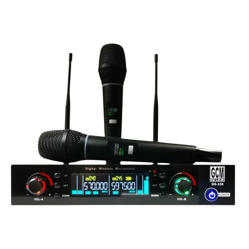 Sistema de dos Micr�fonos de Mano Inal�mbrico Digital True Diversity - GCM GS-330