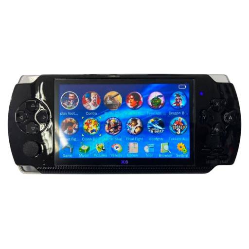 Consola de juegos portatil X6 4.3 pulgadas 8GB con 10.000 juegos integrados