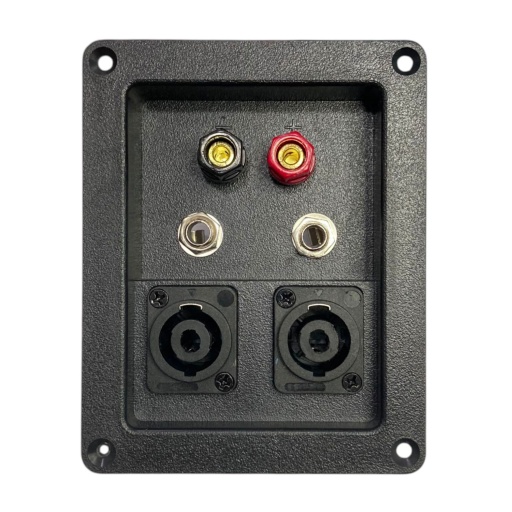 Borneras combinada 3 en 1 Para Bafles + Plug + Terminal Con Speakon Gcm Pro