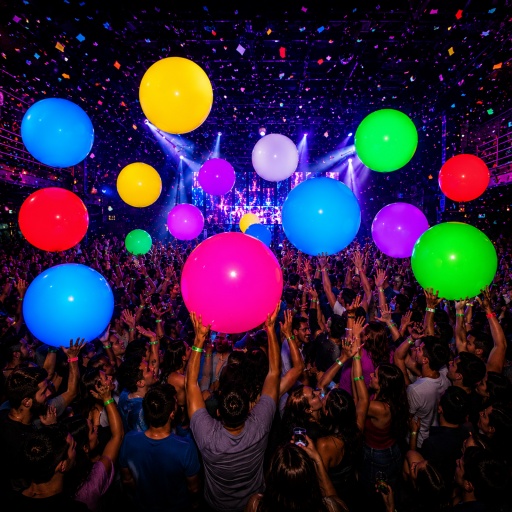 Pelota Inflable de 80 cm led con control ideal para playas y eventos