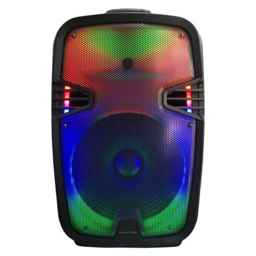 Caja activa con parlante de 15" con bateria FM USB Bluetooth GF-1509