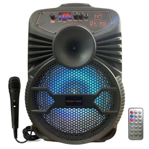 Caja Activa Portatil con bateria F-1202K Parlante de 12 pulgadas