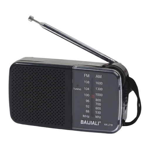 Radio AM FM  de bolsillo con antena