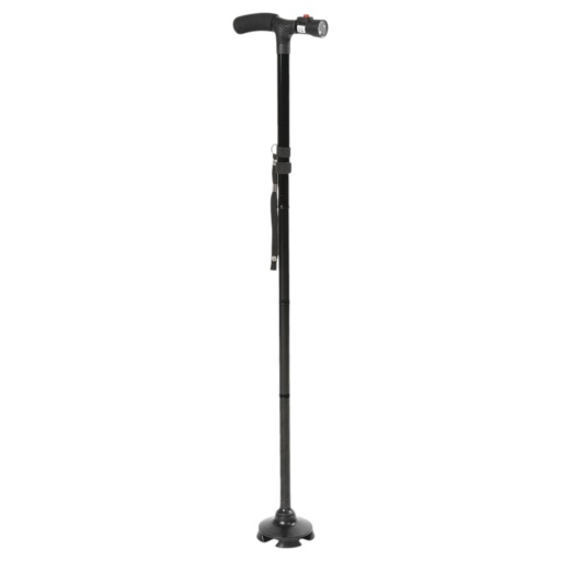 Baston articulado en aluminio resitente regulable con luz