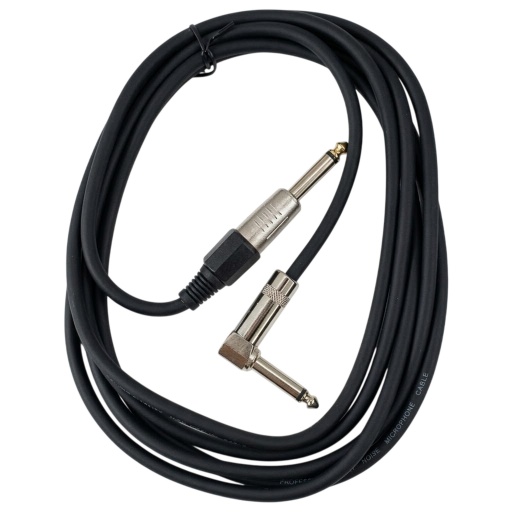 Cable Plug 1/4 a Plug 1/4 MONO ACODADO 3 Metros G1/4-3MACO Gcm Pro