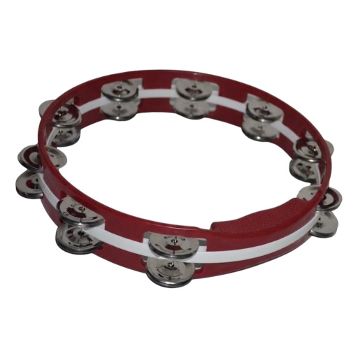 Panderetas Circulares, color rojo, Ideal para acompañamientos rítmicos!