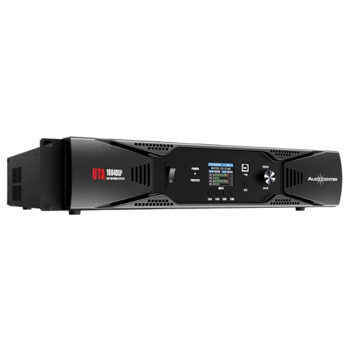 Audiocenter UTA1804DSP - Amplificador de potencia digital de cuatro canales con DSP incorporado