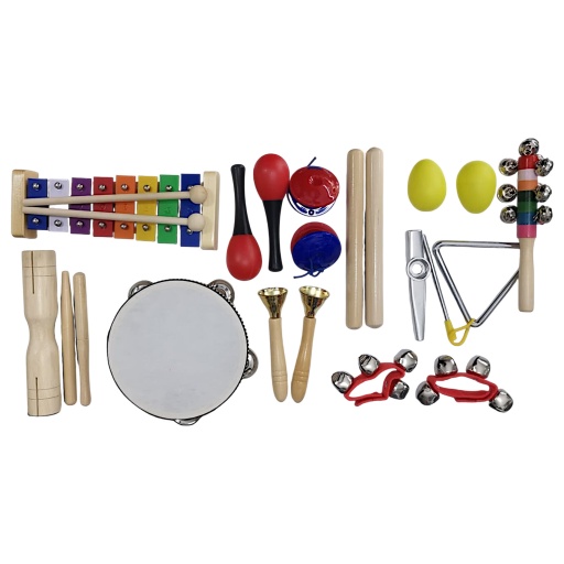 Kit de instrumentos musicales para ni�os con mochila de transporte SET-MUS-INF