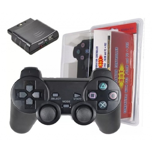 Joystick  control inalmbrico 3 en 1 PS2 PS3 y PC