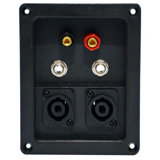 Borneras combinada 3 en 1 Para Bafles  + Plug + Terminal Con Speakon Gcm Pro