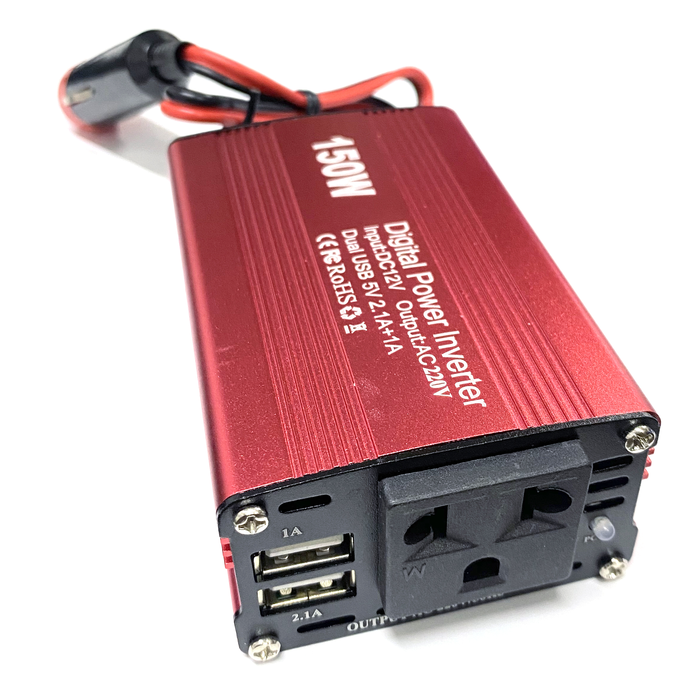 Convertidor cargador corriente 12v 220v 150 w salida usb transformador  electronico corriente