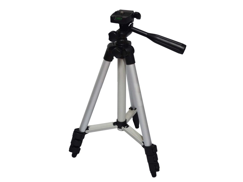 Tripode en Aluminio para Camara Digital O Filmadora 3 Niveles hasta 1m