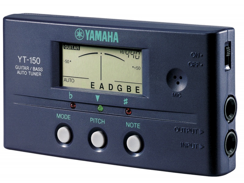 Afinador Yamaha Automtico de Guitarra y Bajo YT-150 Original.