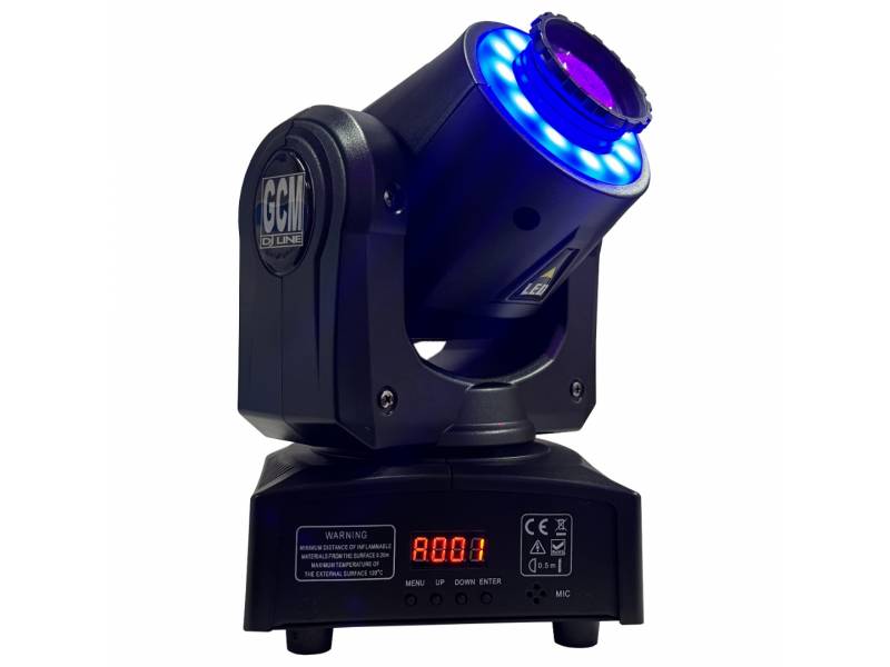 Mini Cabeza Movil Spot LED LS-30 8 Colores Gobos + Blanco GCMpro 30W