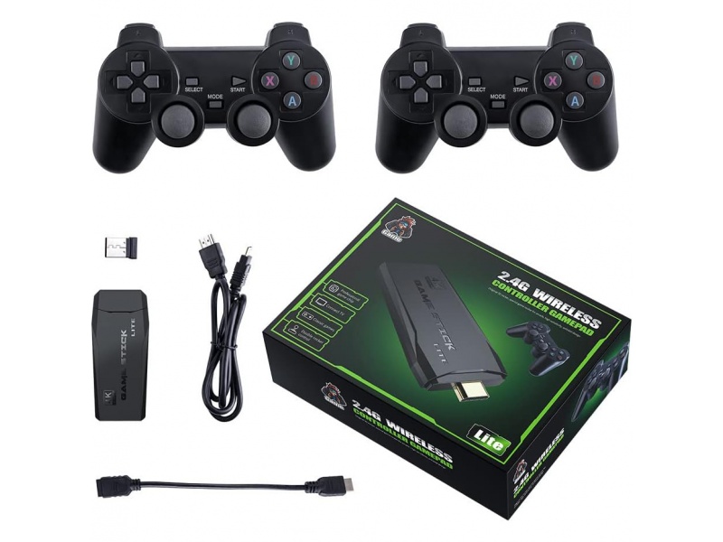 Consola de juegos retro inal�mbrica con 2 joysticks y m�s de 2.000 juegos