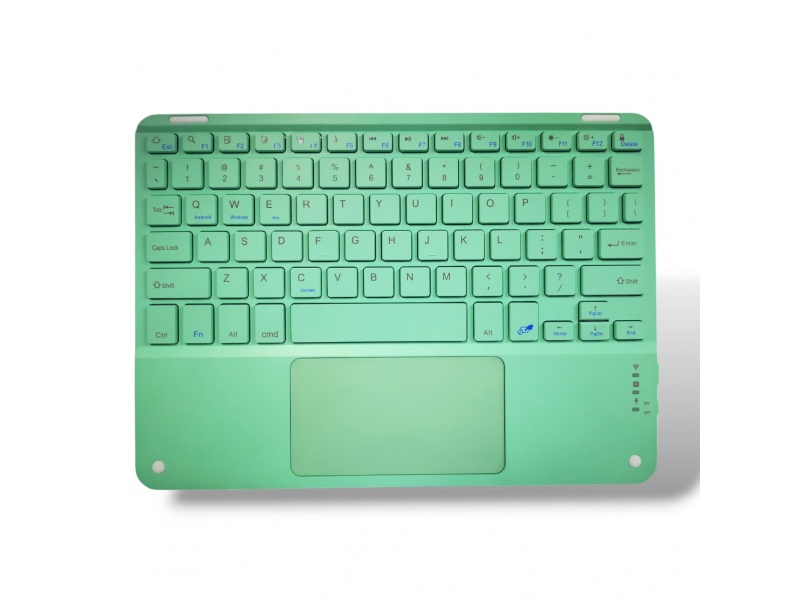 Teclado + TouchPad Bluetooth color verde