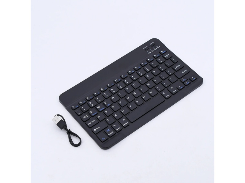Teclado Bluetooth recargable color negro