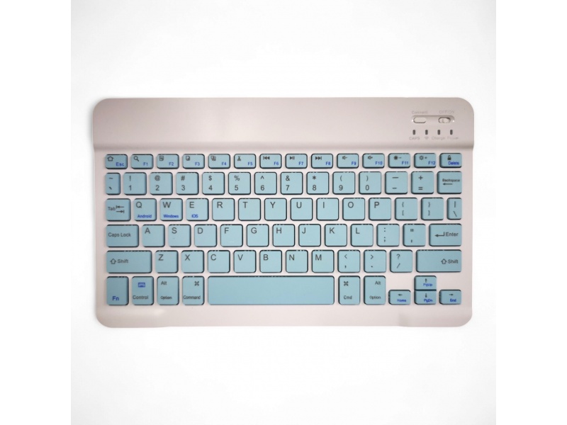 Teclado Bluetooth recargable teclas color verde