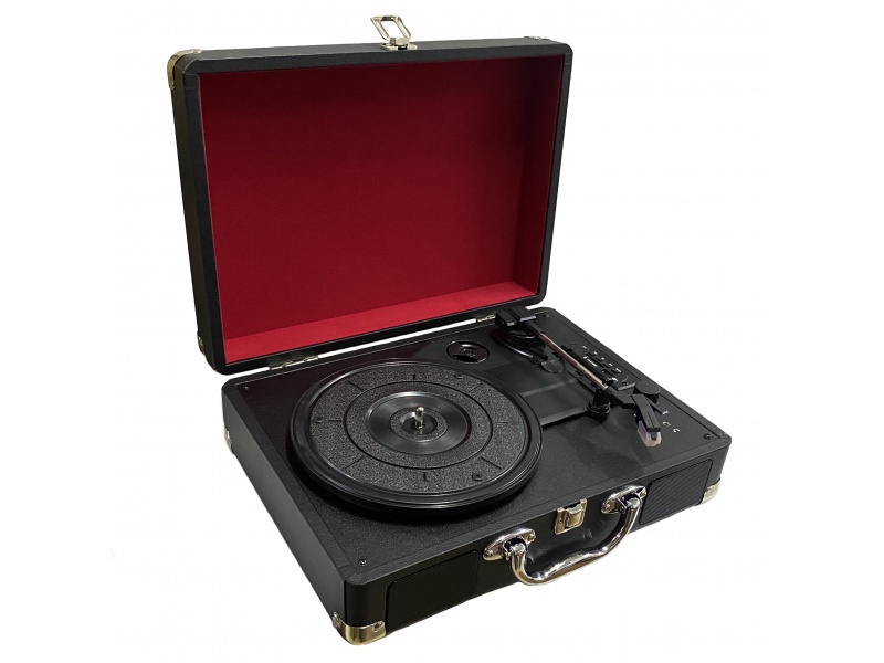 Bandeja Vinilo Porttil GCM-BV USB SD Btooth REC Parlantes Incluidos