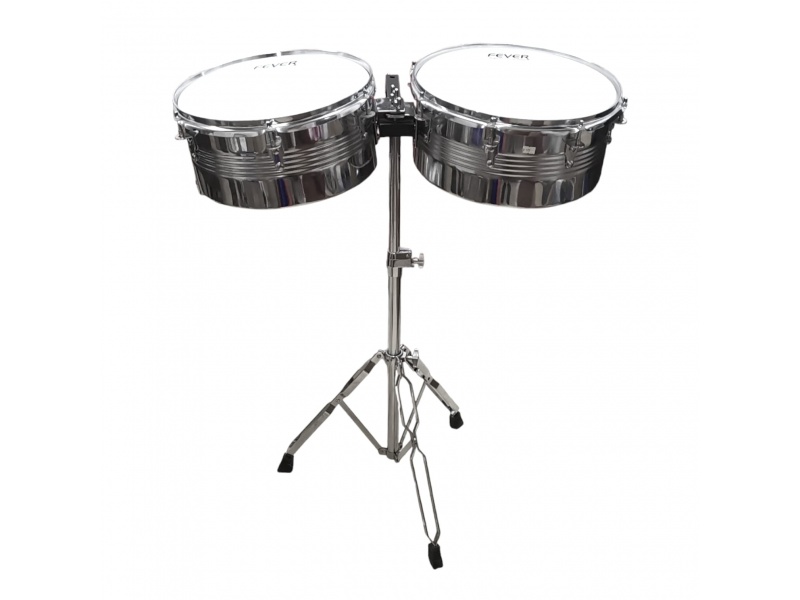 Juego de pailas met�licas FEVER 14" y 15" de excelente calidad