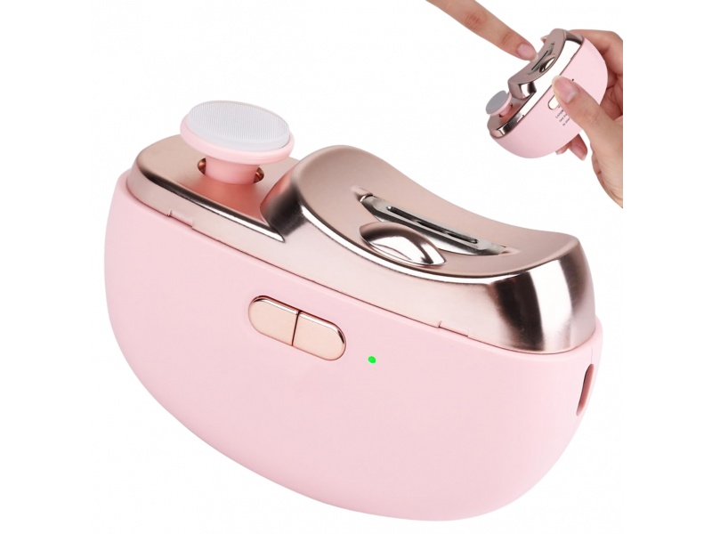 Cortau�as el�ctrico multifunci�n con lima y luz LED