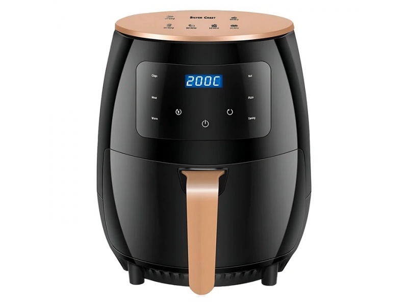 Freidora Sin Aceite SILVER CREST con Tecnolog�a Alemana, 2400W, Gran Capacidad de 6 LITROS y Panel Digital T�ctil