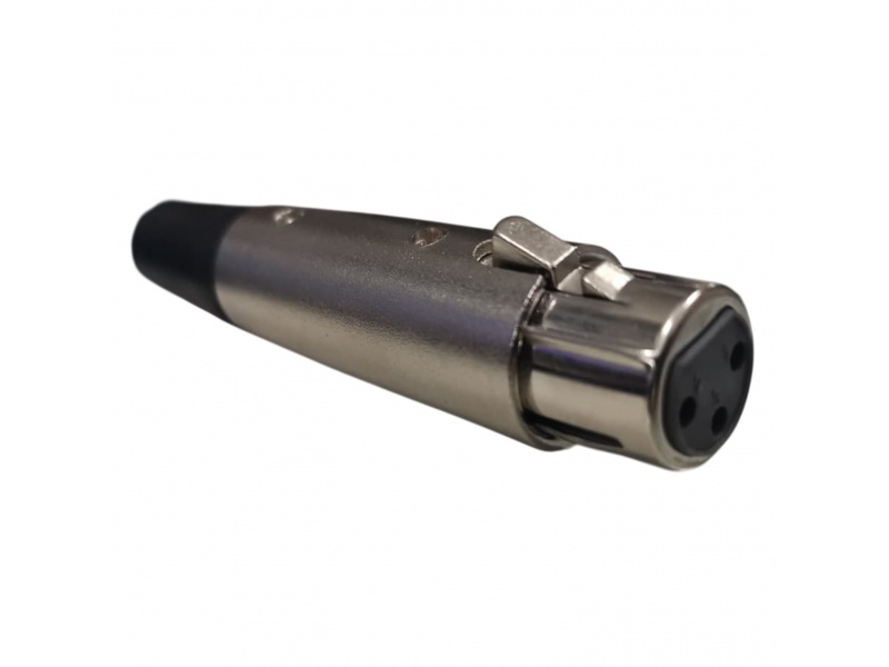 Conector Canon Hembra 100% metal cola de goma GCM PRO XLR-H