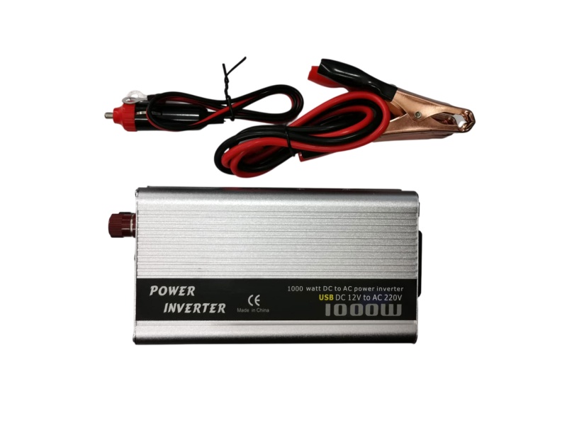 Elevador inversor transformador de voltaje para autos 12v a 220v 1000w