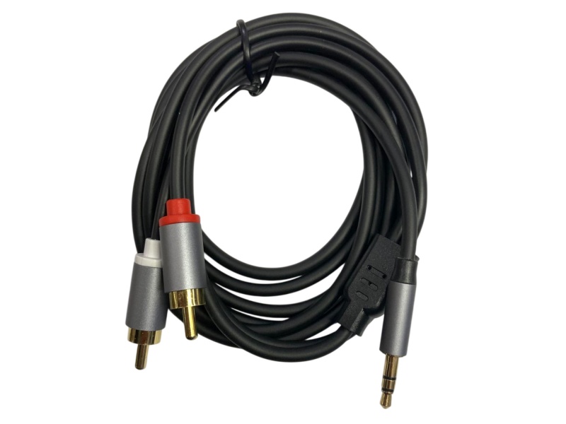 Cable de audio auxiliar est�reo 3.5 mm TRS a 2 RCA macho