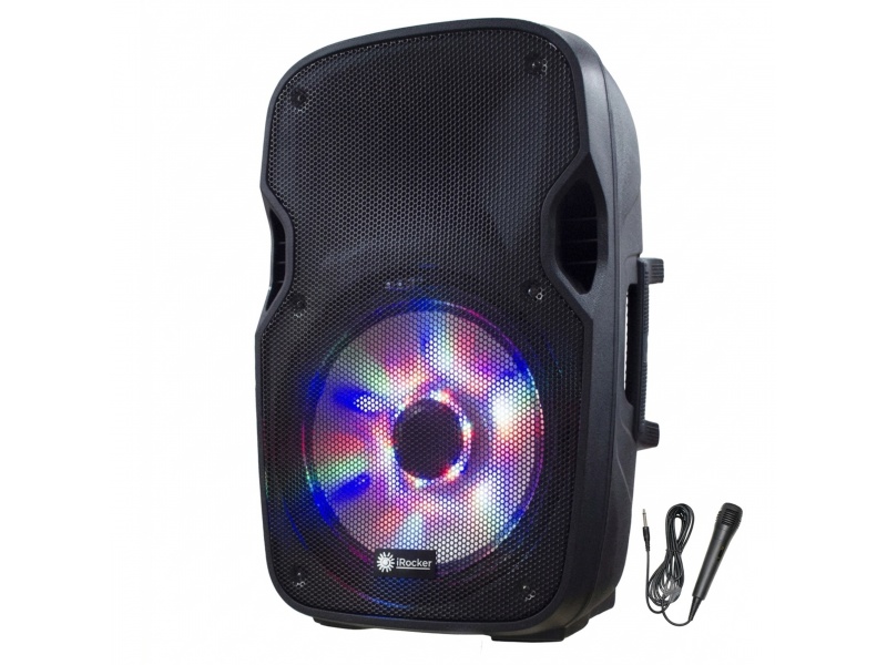 Caja Activa con lector USB y Bluetooth + Microfono iRocker GCM Pro