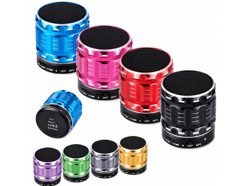 Mini Parlante Port�til LED SD FM Bluetooth MMS-1 OFERTA