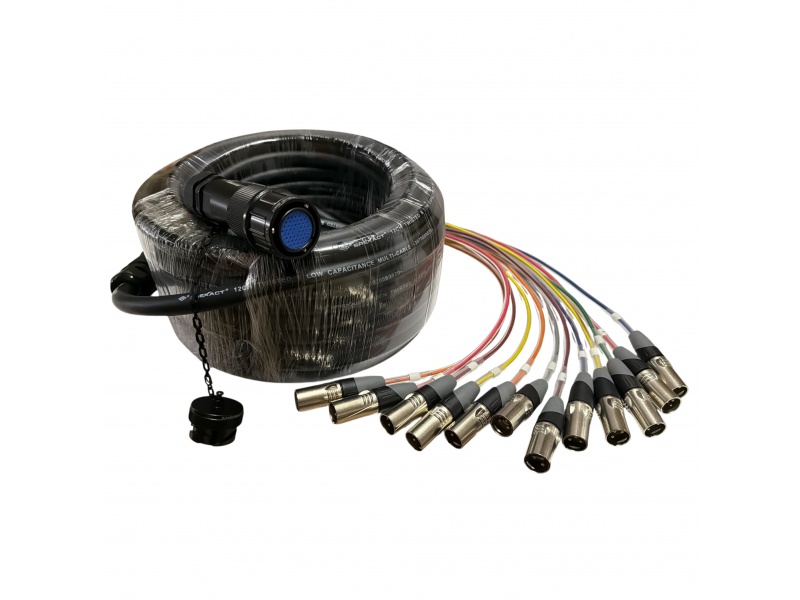 Cable Multipin de 20 metros 12CH para medusa remota GCM Pro