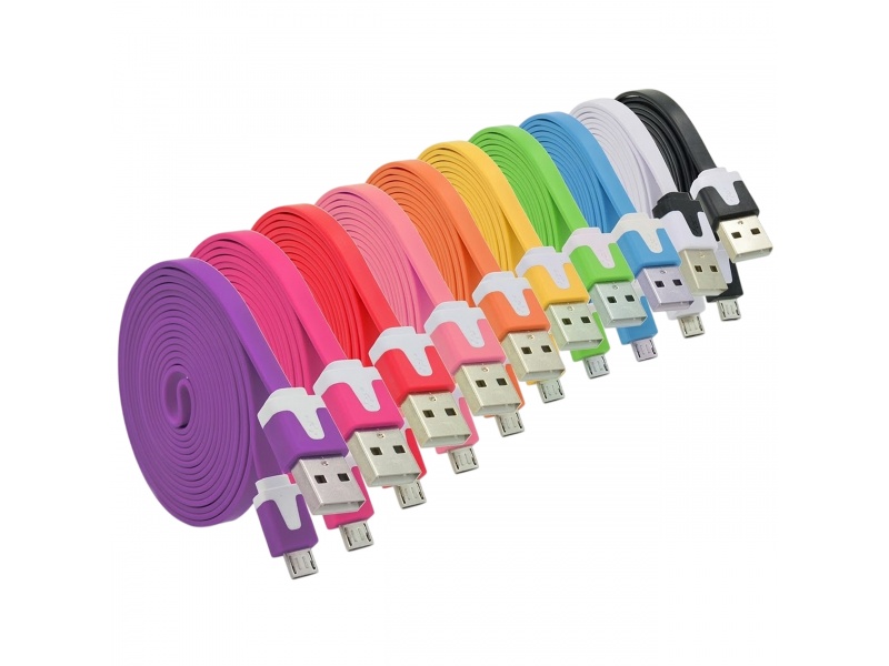 Cable de Datos USB a micro USB Vario Colores 1 Metro