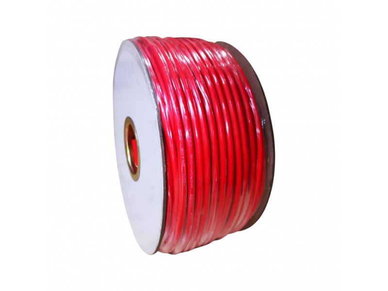 Bobina de 100 Metros de Cable XLR Balanceado para Micr�fono color Rojo - BCMIC-R