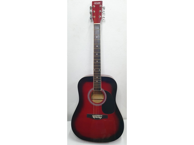 Guitarra Acustica FEVER FGA1041 Cuerdas de Acero Calidad Superior