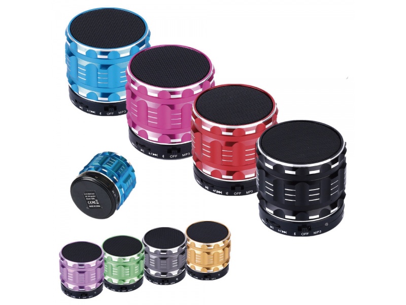 Mini Parlante Porttil LED SD FM Bluetooth MMS-1 OFERTA