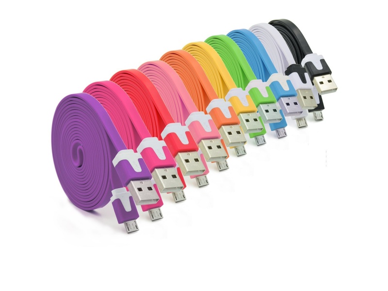 Cable de Datos USB a micro USB Vario Colores 1 Metro