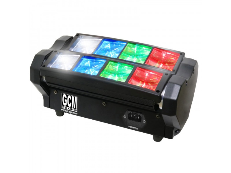 OFERTA Aniversario! Mini Spider Beam 8x3W rgbw GH80-M LM30 Gcm Pro