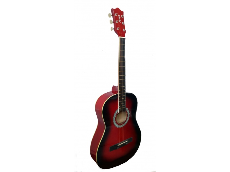 GUITARRA ACUSTICA FEVER CUERDAS DE ACERO FUNDA DE REGALO GV-030