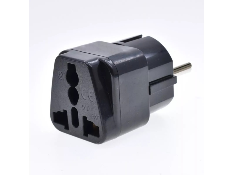 Enchufe Macho schuko a Adaptador universal Hembra, potencia 250w