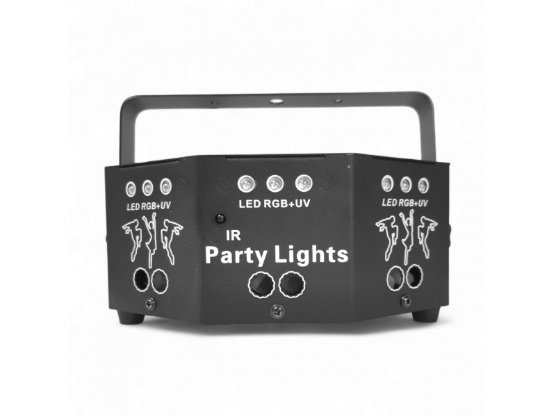 Efecto L�ser de 6 Bocas RGB + LED + UV Alto Rendimiento GCM DJ Line