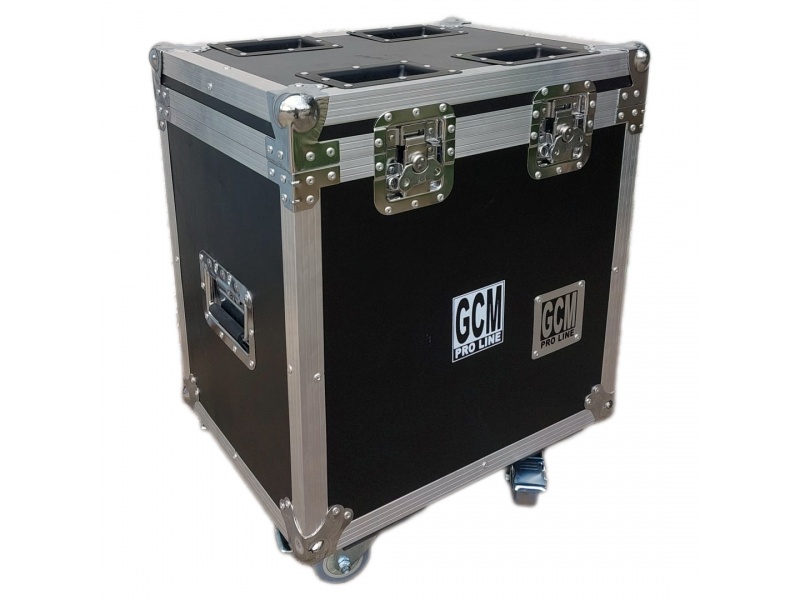 Rack Flight Case Cajon para Cables y Jirafas Mediano con Ruedas GCM Pro Line